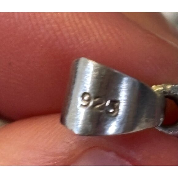 Larimar & Sterling Silver 925 Oval Pendant - Picture 5 of 5